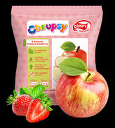 Appelchips met natuurlijke aardbeienjus 18g CRISPY